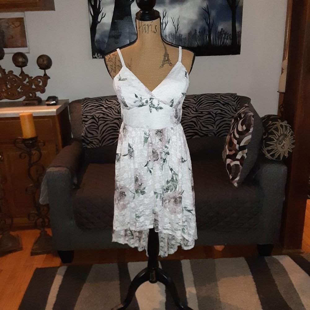 womans sundress 2 layers top lace size XL